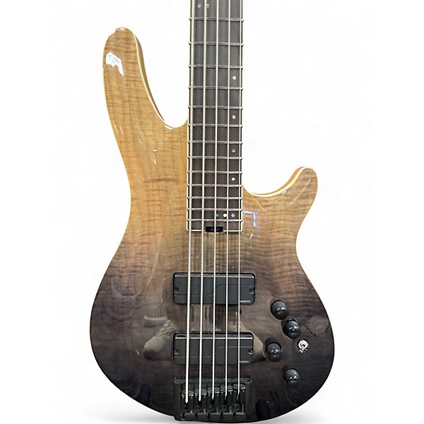 Used Schecter Guitar Research SLS ELITE V 5 string bass TRANS BLACK FADE Electric Bass Guitar