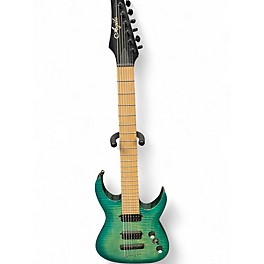 Used Agile Septor 725 7 String Green Solid Body Electric Guitar