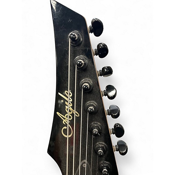 Used Agile Septor 725 7 String Green Solid Body Electric Guitar