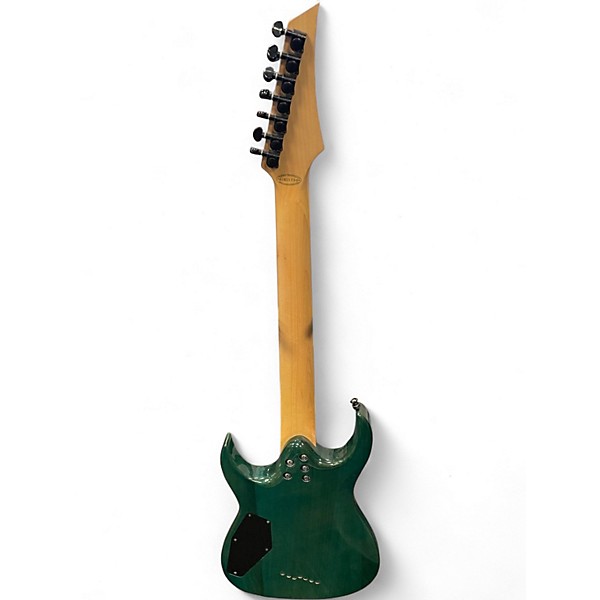 Used Agile Septor 725 7 String Green Solid Body Electric Guitar