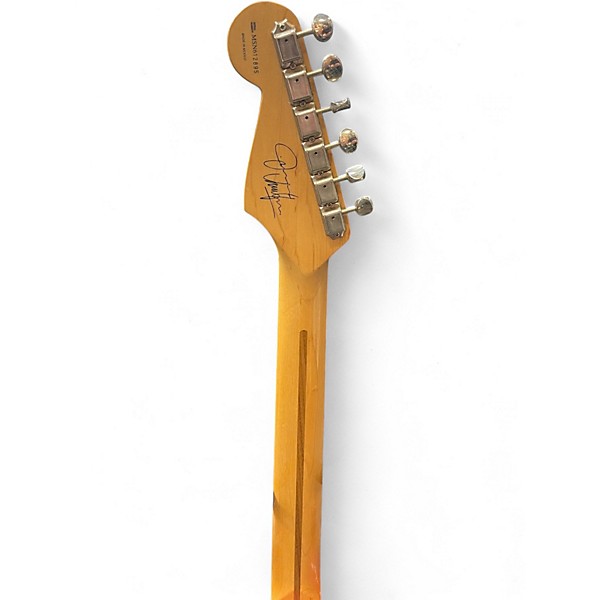 Used Fender Artist Series Jimmie Vaughan Tex-Mex Stratocaster Candy Apple Red Solid Body Electric Guitar