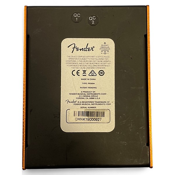 Used Fender MTG;LA Effect Pedal