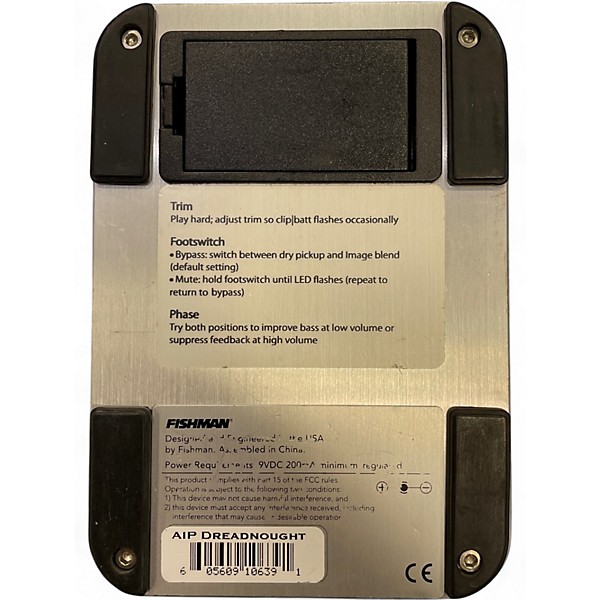 Used Fishman Aura 16 Acoustic Imaging Guitar Preamp