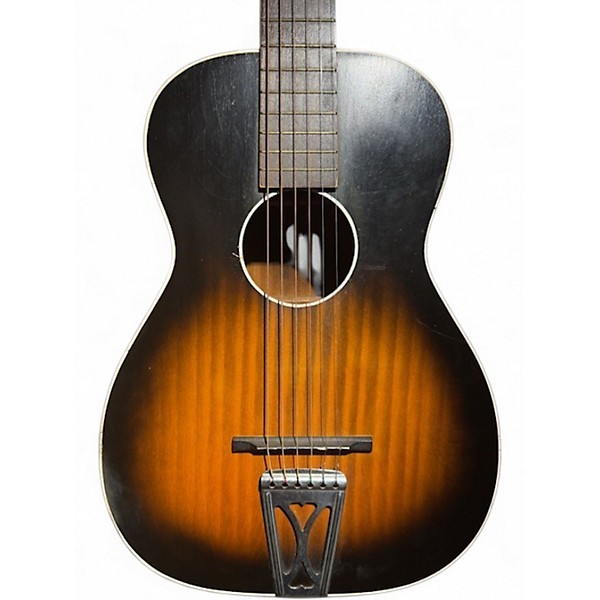 Vintage 1960s Stella 59 T Tobacco Sunburst Acoustic Guitar