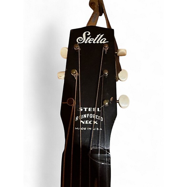 Vintage 1960s Stella 59 T Tobacco Sunburst Acoustic Guitar