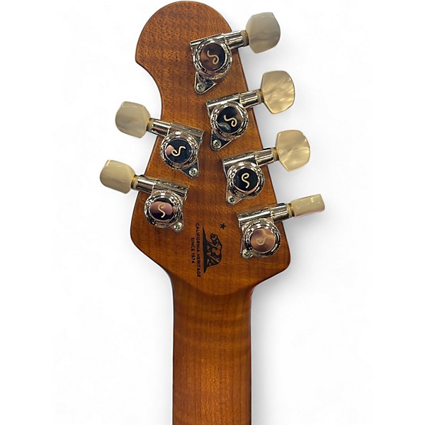 Used Ernie Ball Music Man JP15 John Petrucci Signature BFR Green Tiger Eye Quilt Solid Body Electric Guitar