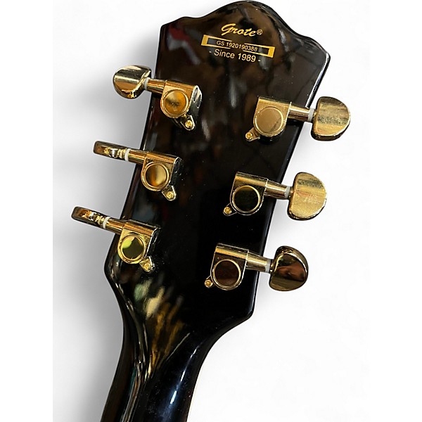 Used Grote SINGLE CUT Trans Brown Solid Body Electric Guitar