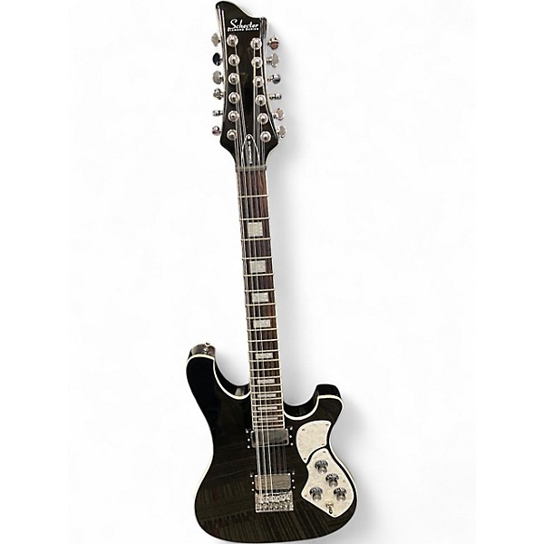 Used Schecter Guitar Research Stargazer-12 Black Solid Body Electric Guitar