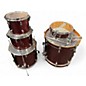 Used 2016 TAMA 5 Piece Silverstar All Birch Red Sparkle Drum Kit thumbnail