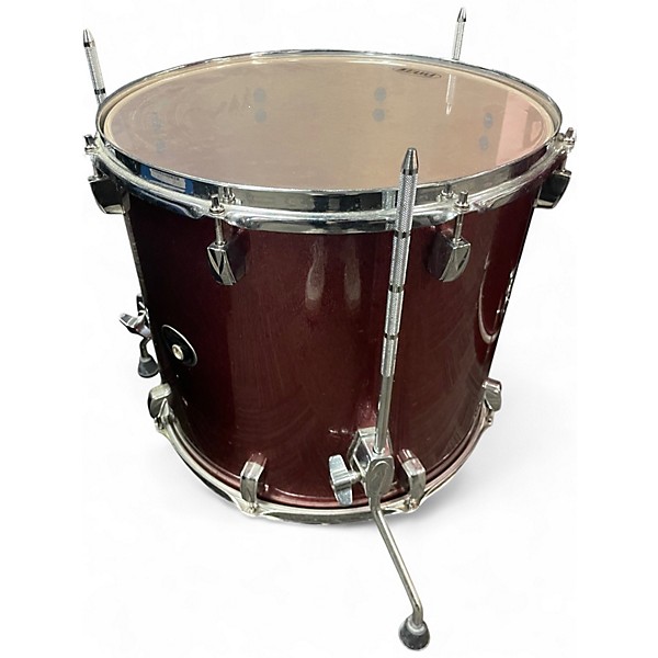 Used 2016 TAMA 5 Piece Silverstar All Birch Red Sparkle Drum Kit