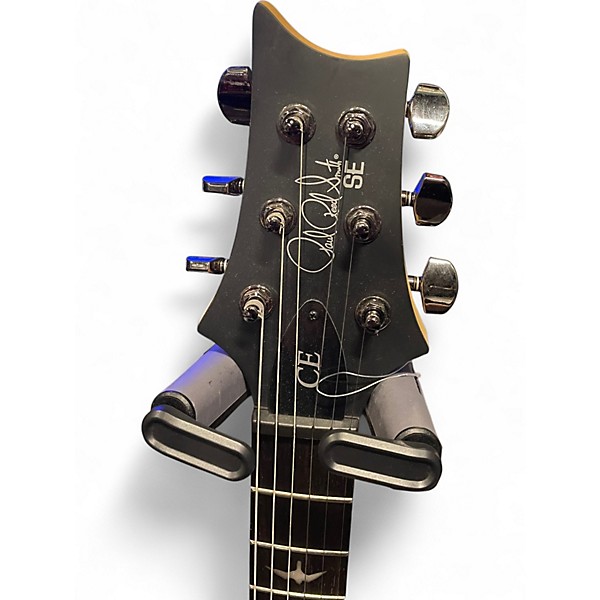 Used PRS SE Swamp Ash CE 24 Sandblasted Red Solid Body Electric Guitar