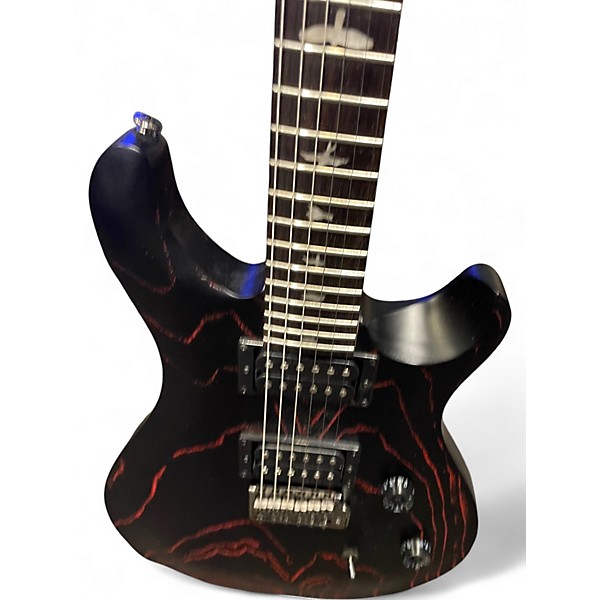 Used PRS SE Swamp Ash CE 24 Sandblasted Red Solid Body Electric Guitar