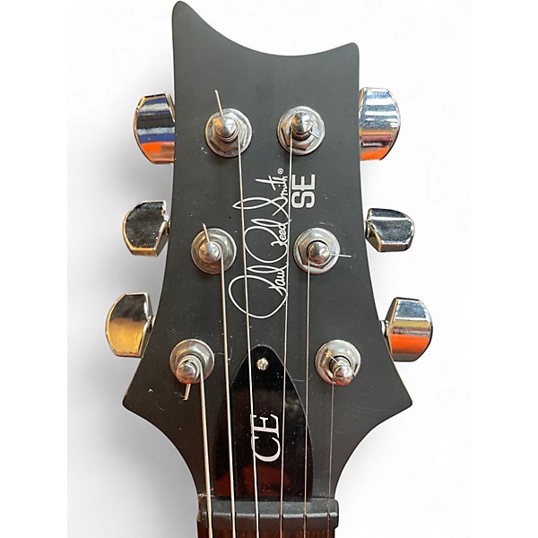 Used PRS CE24 Satin Black Solid Body Electric Guitar