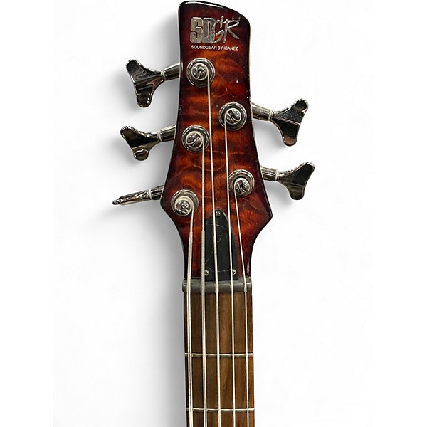 Used Ibanez SR405QM Charcoal Brown Electric Bass Guitar