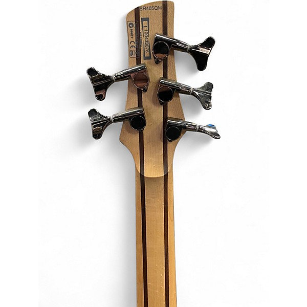 Used Ibanez SR405QM Charcoal Brown Electric Bass Guitar