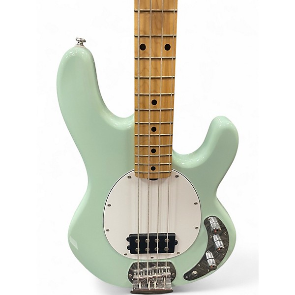 Used Sterling by Music Man Stingray 4 Seafoam Green Electric Bass Guitar