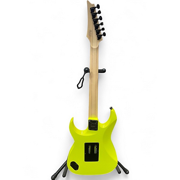 Used Ibanez RG550 Genesis Lime Green Solid Body Electric Guitar