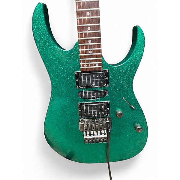 Vintage 1996 Ibanez RG-570 Green Solid Body Electric Guitar