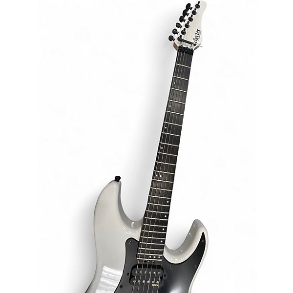 Used Schecter Guitar Research Diamond Series PT White Solid Body Electric Guitar