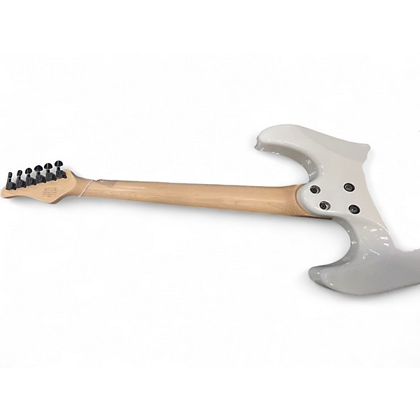 Used Schecter Guitar Research Diamond Series PT White Solid Body Electric Guitar