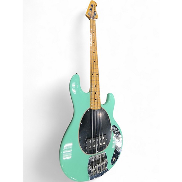 Used Ernie Ball Music Man Sting Ray Old Smoothie Mint Green Electric Bass Guitar
