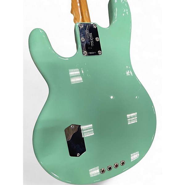 Used Ernie Ball Music Man Sting Ray Old Smoothie Mint Green Electric Bass Guitar