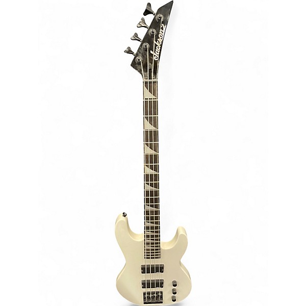 Used Jackson JS2 Concert White Electric Bass Guitar
