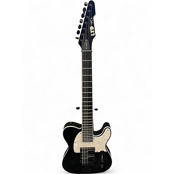 Used ESP LTD SCT607B Stephen Carpenter Signature 7 String Black Solid Body Electric Guitar