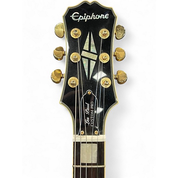 Used Epiphone Les Paul Custom Pro BLACK  Solid Body Electric Guitar