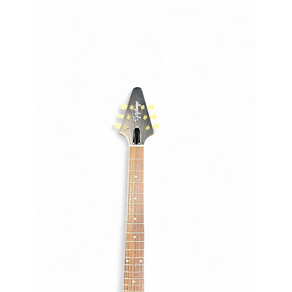 Used Epiphone Korina Flying V Natural Electric Bass Guitar