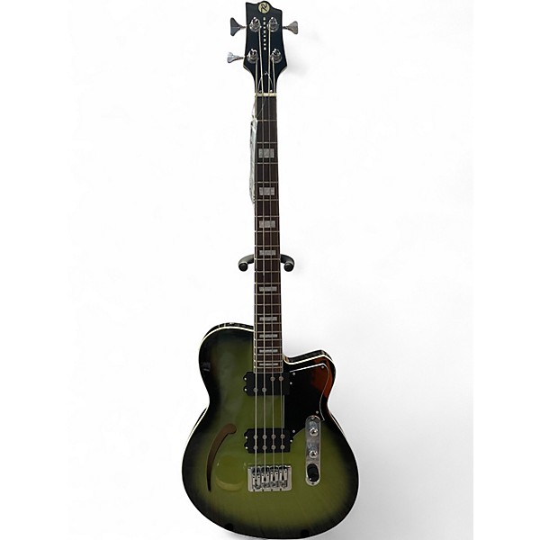 Used Reverend Dub King Avocado Burst Electric Bass Guitar