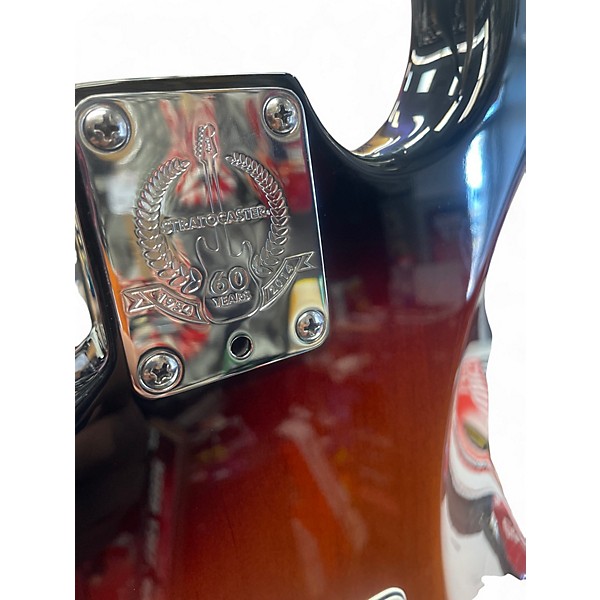 Used 2016 Fender 60TH ANNIVERSARY American Standard Stratocaster 3 Color Sunburst Solid Body Electric Guitar