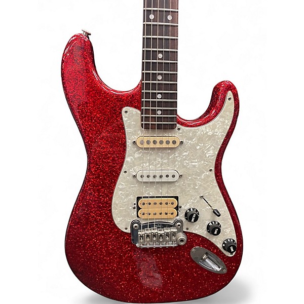 Used 2000 G&L USA Legacy Custom Red Flake Solid Body Electric Guitar
