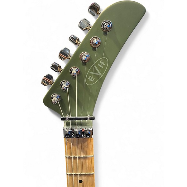Used EVH 5150 Standard Olive Solid Body Electric Guitar