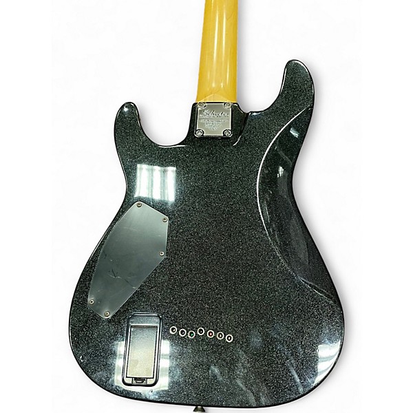 Used Schecter Guitar Research Damien Elite 7 Black Solid Body Electric Guitar