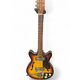 Vintage 1960s Teisco EP-8T 3 Color Sunburst Hollow Body Electric Guitar