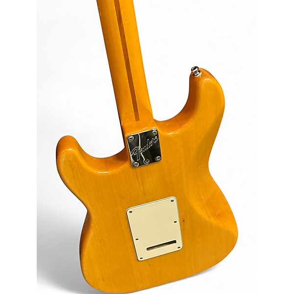 Vintage 1990 Fender Standard Stratocaster Plus Natural Solid Body Electric Guitar