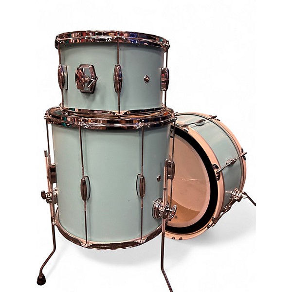 Used 2020 Risen 3 Piece 2020 VINTAGE AQUA 3 PIECE KIT AQUA BLUE Drum Kit