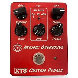 Used Xts Custom Pedals Atomic Overdrive Effect Pedal