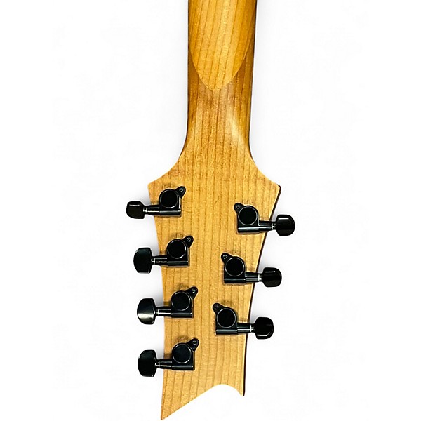 Used Harley Benton R-457FFB LH ROASTED 7-String MULTISCALE Green Solid Body Electric Guitar