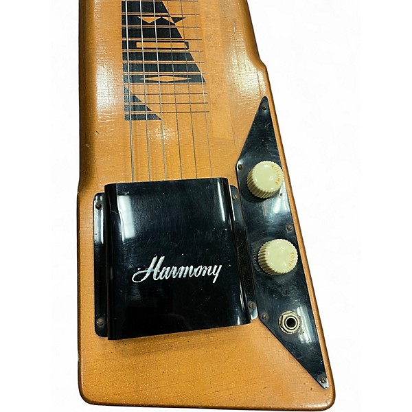 Vintage 1960s Harmony H-1 Sharktooth Copper Lap Steel