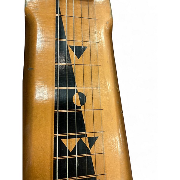 Vintage 1960s Harmony H-1 Sharktooth Copper Lap Steel