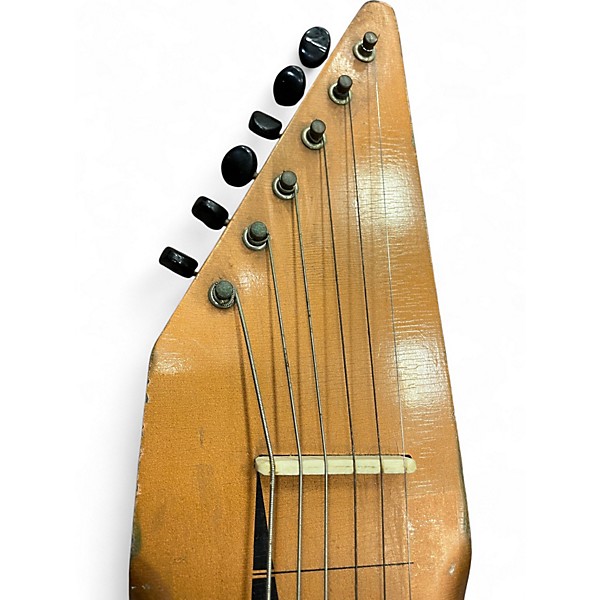 Vintage 1960s Harmony H-1 Sharktooth Copper Lap Steel