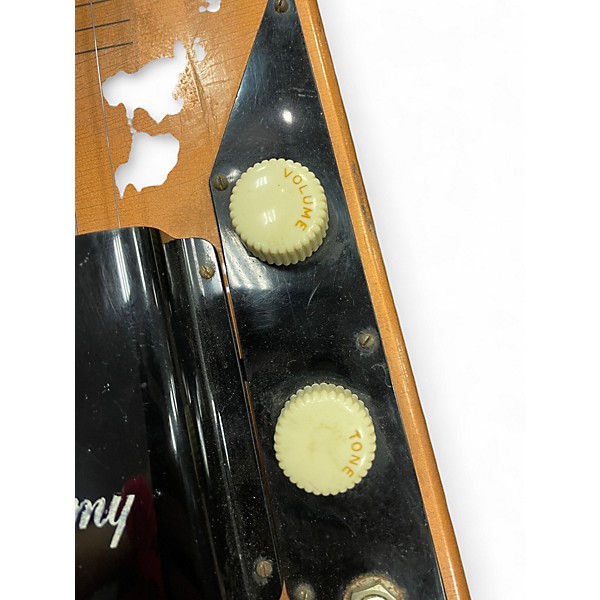 Vintage 1960s Harmony H-1 Sharktooth Copper Lap Steel