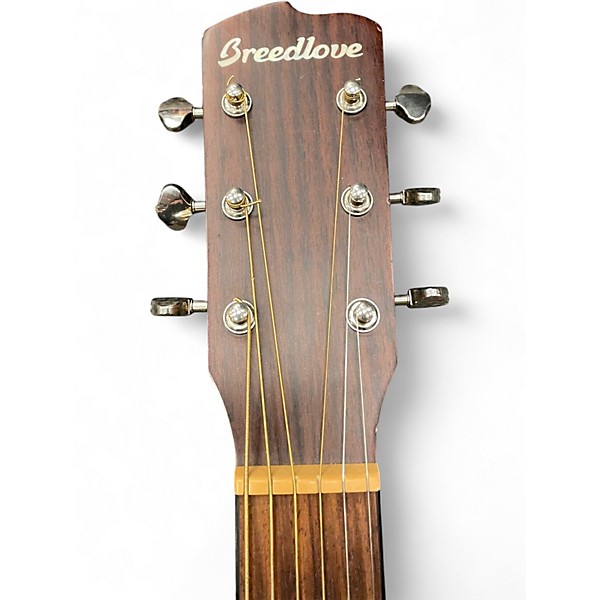 Used Breedlove Discovery Dreanought Cutaway 2 Color Sunburst Acoustic Electric Guitar