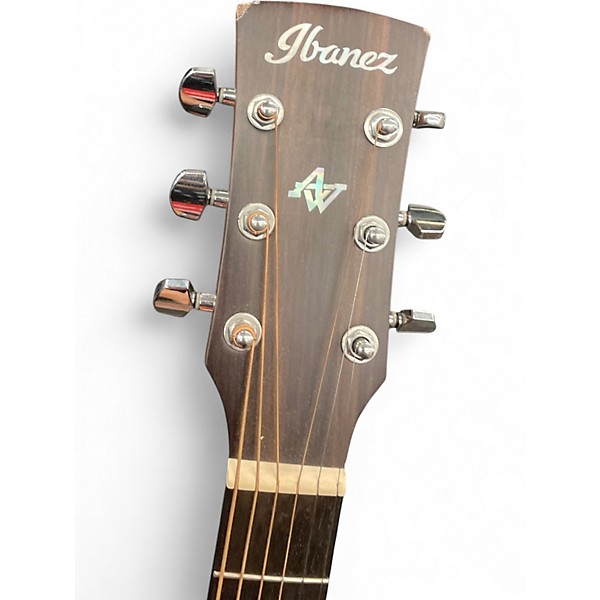 Used Ibanez AW54CE Natural Acoustic Electric Guitar
