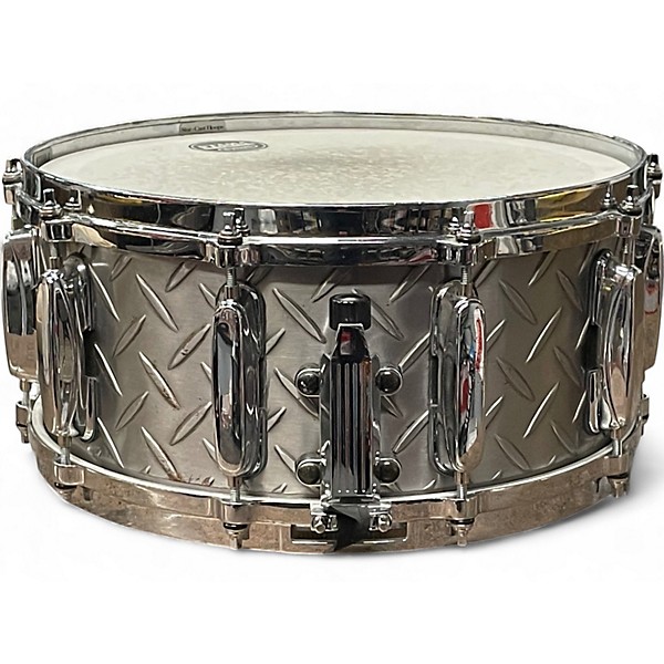 Used TAMA 14X6.5 Lars Ulrich Signature Snare Diamond-Plated Drum