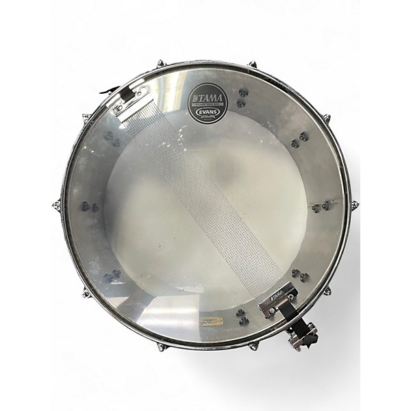 Used TAMA 14X6.5 Lars Ulrich Signature Snare Diamond-Plated Drum