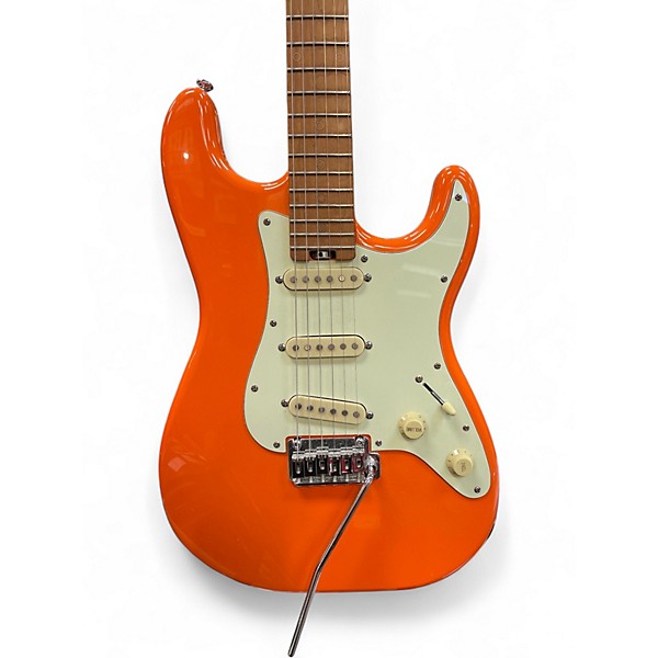 Used Schecter Guitar Research Nick Johnston Signature Atomic Orange Solid Body Electric Guitar