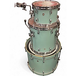 Used Ludwig 3 Piece nusonic skyline blue Drum Kit